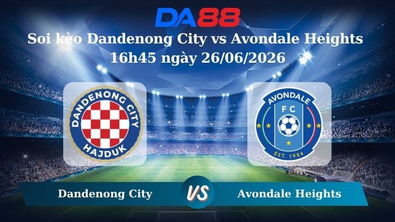 DA88 Nhận định soi kèo Dandenong City vs Avondale Heights 16h45 ngày 26/06/2026 – Giải hạng Nhất Quốc gia Úc